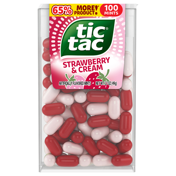 Tic Tac Strawberry & Cream Mints - 100 ct