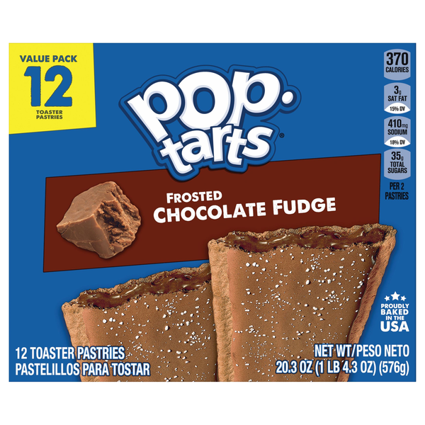 Pop-Tarts Frosted Chocolate Fudge Toaster Pastries - 12 ct