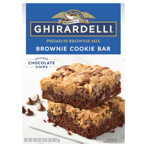Ghirardelli Premium Brownie Cookie Bar Mix