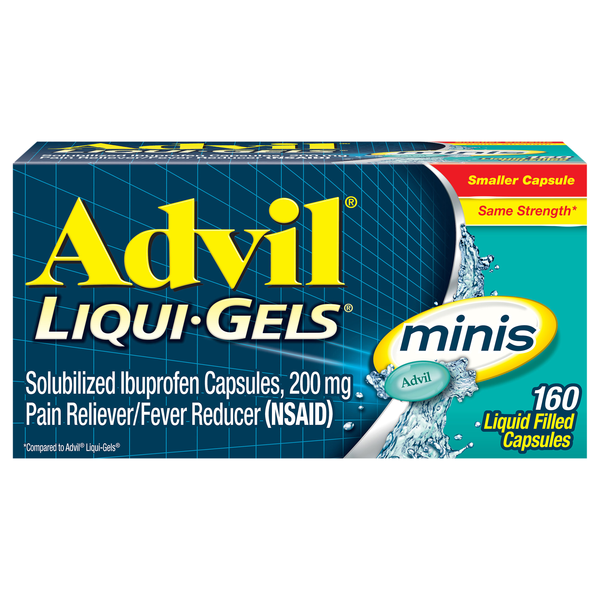 Advil Ibuprofen Pain Relief 200mg Liqui-Gel Minis