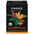 Choice Organics Caffeine Free Mandarin Ginger Herbal Tea Bags