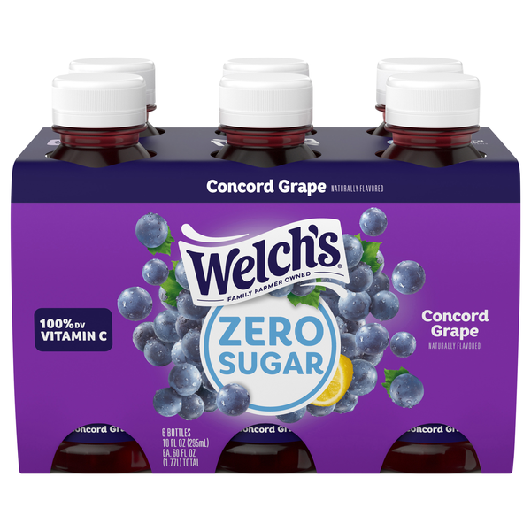 Welch's Zero Sugar Concord Grape Drink - 6 pk