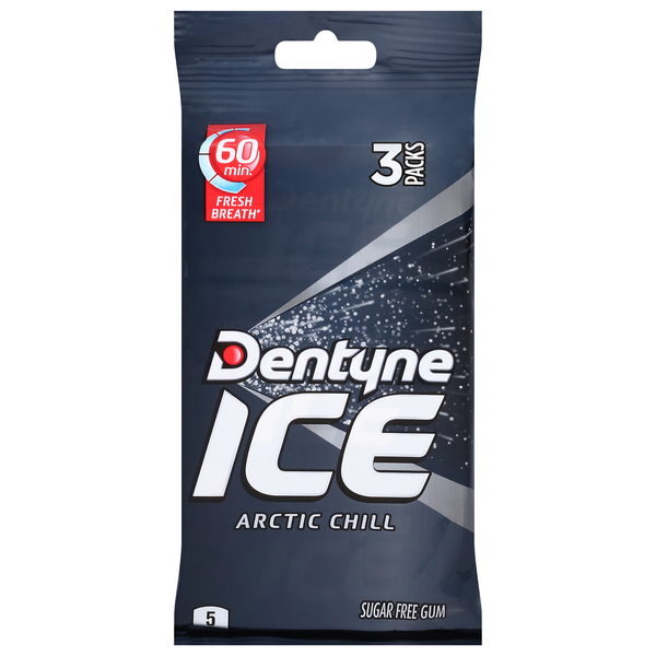 Dentyne Ice Sugar Free Arctic Chill Gum - 3 pk
