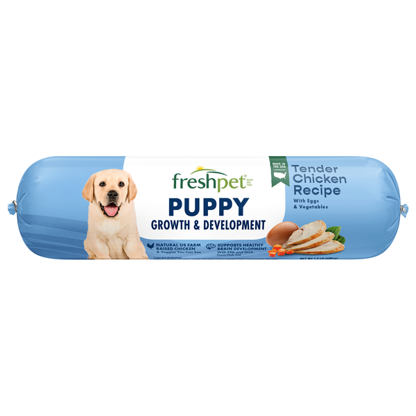 Freshpet Puppy Chicken Egg & Vegetable Slice/Serve Refrigerated Dog Food