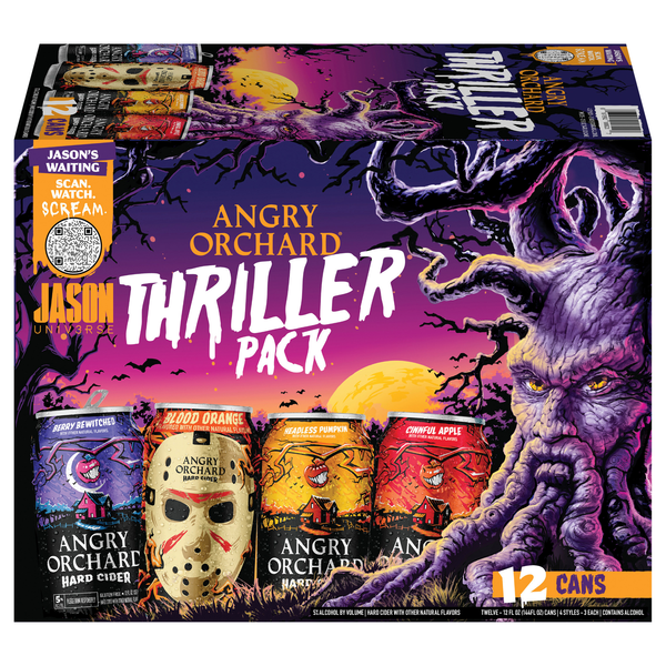 Angry Orchard Thriller Pack Hard Cider - 12 pk