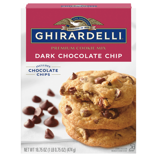Ghirardelli Dark Chocolate Chip Premium Cookie Mix