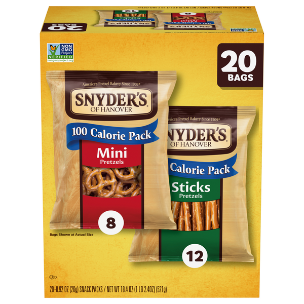 Save on Snyder's of Hanover 100 Calorie Pack Mini Pretzel & Pretzel