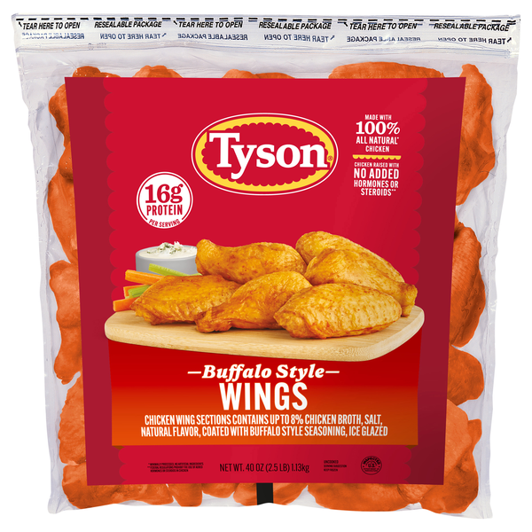 Tyson Buffalo Style Chicken Wings Frozen