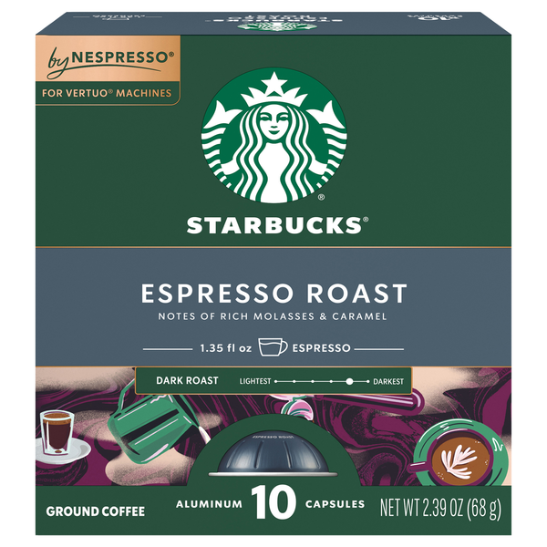 Starbucks Espresso Dark Roast Coffee Capsules