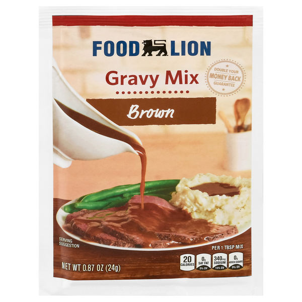 Food Lion Brown Gravy Mix Packet
