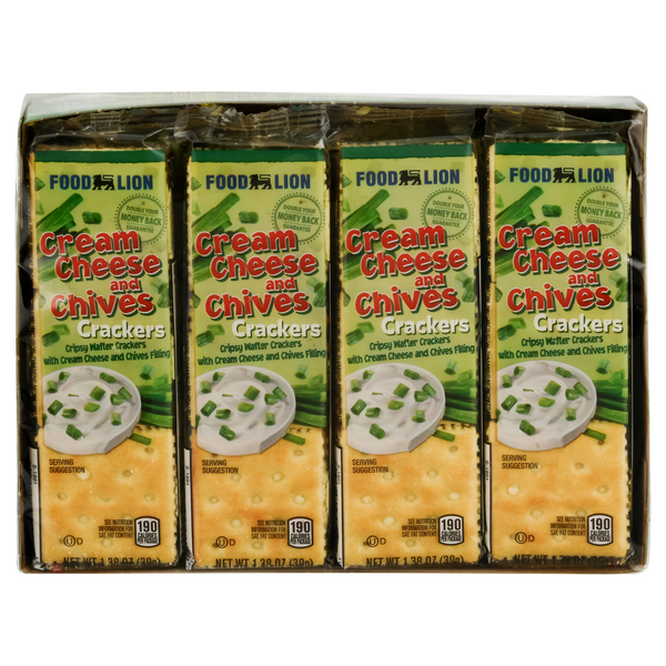 Save on Food Lion Cream Cheese & Chives Crackers 8 ct Order Online