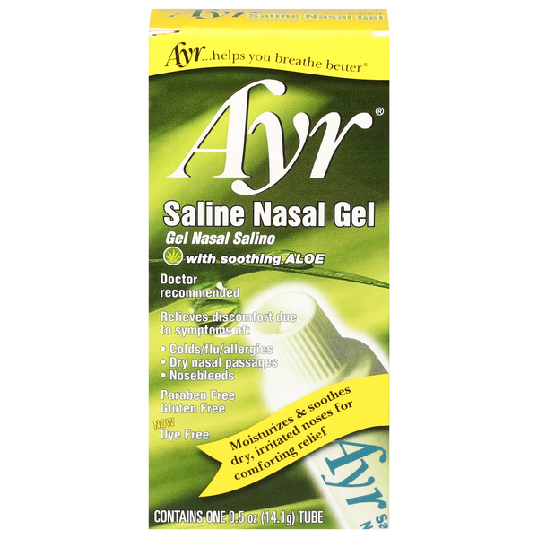 Ayr Saline Nasal Gel with Soothing Aloe