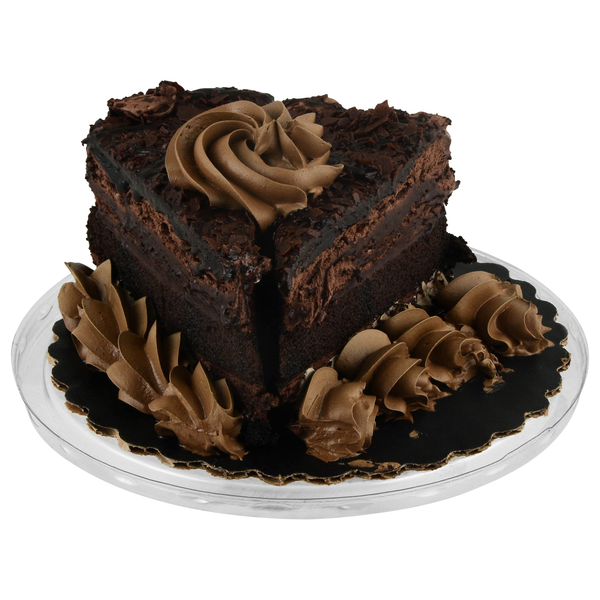 Hannaford Bakery Party of Two Chocolate Overload Cake Slice