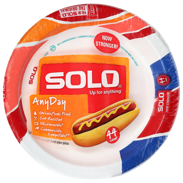 Solo AnyDay Paper Plates 8.5 Inch