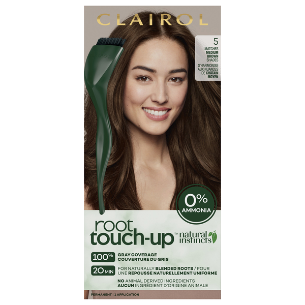 Clairol Natural Instincts Root Touch-Up Permanent Color Medium Brown 5