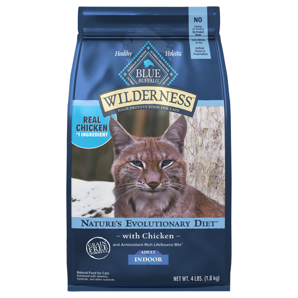 Blue Buffalo Wilderness Natural Grain Free Adult Dry Cat Food w/Chicken