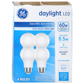 GE LED 60W Daylight Cool Bluish White Light Bulbs