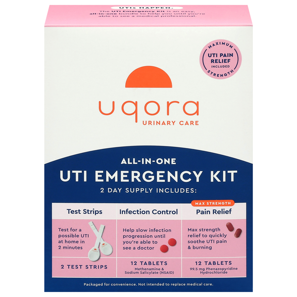 Uqora All-in-One 2 Day Supply UTI Emergency Kit