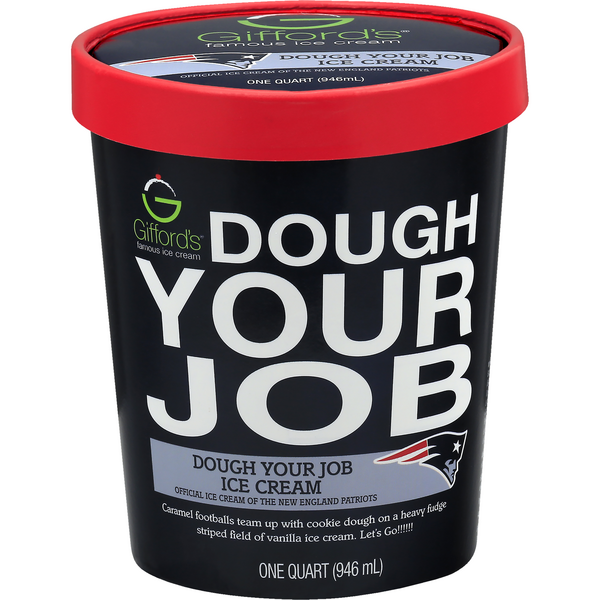 Gifford's Patriots Dough Your Job Ice Cream