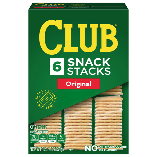 Club Original Crackers Snack Stacks - 6 ct
