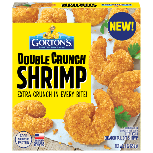 Gorton's Double Crunch Tail-Off Breaded Shrimp Frozen