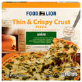 Food Lion Thin & Crispy Crust White Pizza Frozen