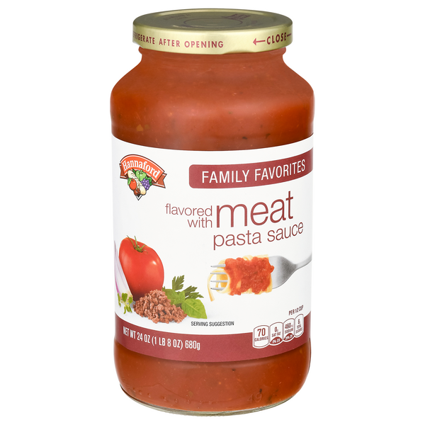 Hannaford Family Favorites Flavored with Meat Pasta Sauce