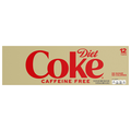 Diet Coke Cola Soda Caffeine Free - 12 pk