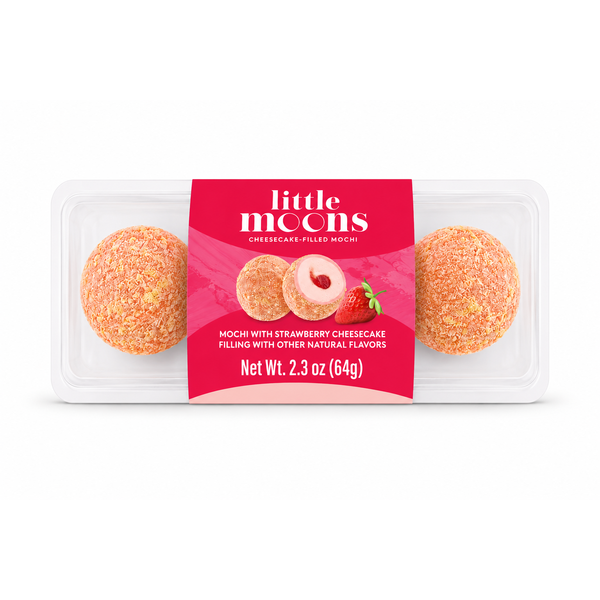 Hissho Sushi Little Moons Strawberry Cheesecake Mochi - 2 ct