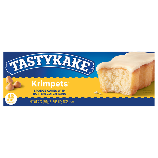 Tastykake Butterscotch Iced Krimpets Snack Cakes 2 ea - 6 ct