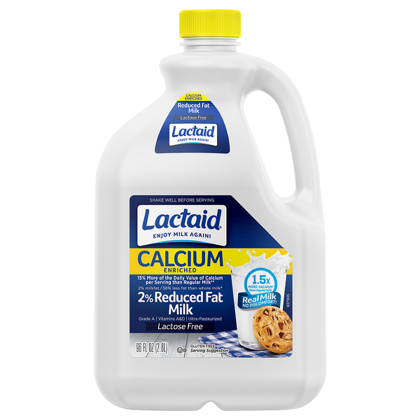 Lactaid Lactose Free Calcium Enriched 2% Reduced Fat Milk