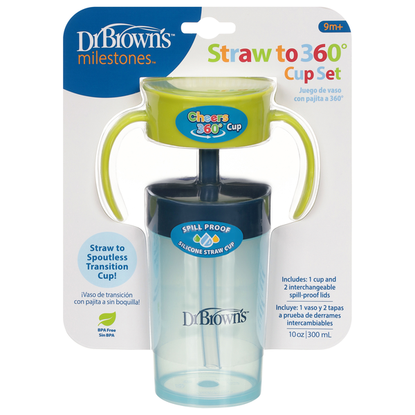 Dr. Brown's Milestones Straw to 360 Cup Set 9m+