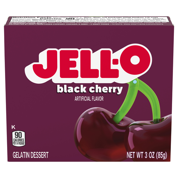 Jell-O Black Cherry Flavored Gelatin Dessert Mix