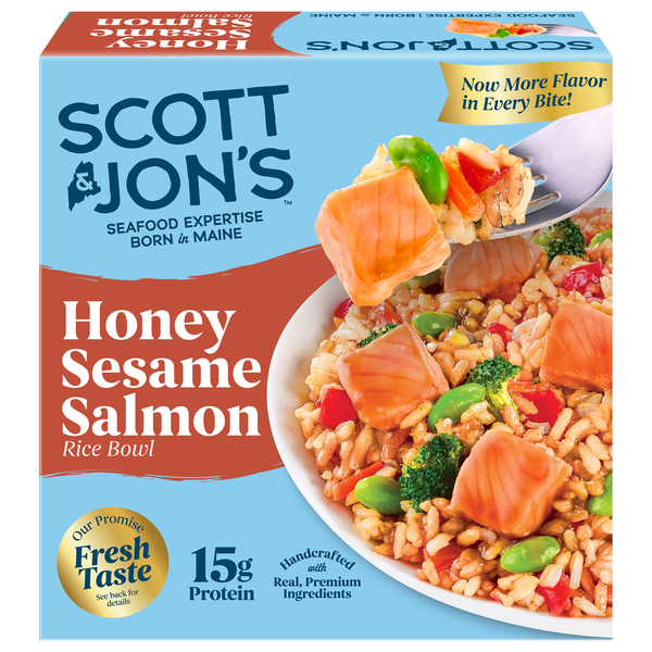 Scott & Jon's Honey Sesame Salmon Bowl Frozen Meal