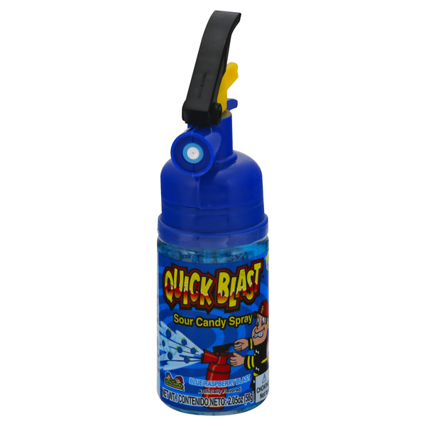 Quick Blast Blue Raspberry Blast Sour Candy Spray