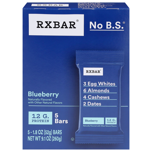 RXBAR Blueberry 12g Protein Bars - 5 ct