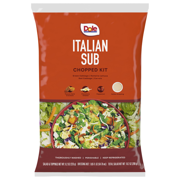 Dole Italian Sub Chopped Salad Kit