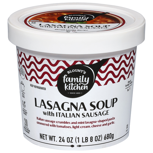Blount's Family Kitchen Lasagna Soup with Italian Sausage Refrigerated