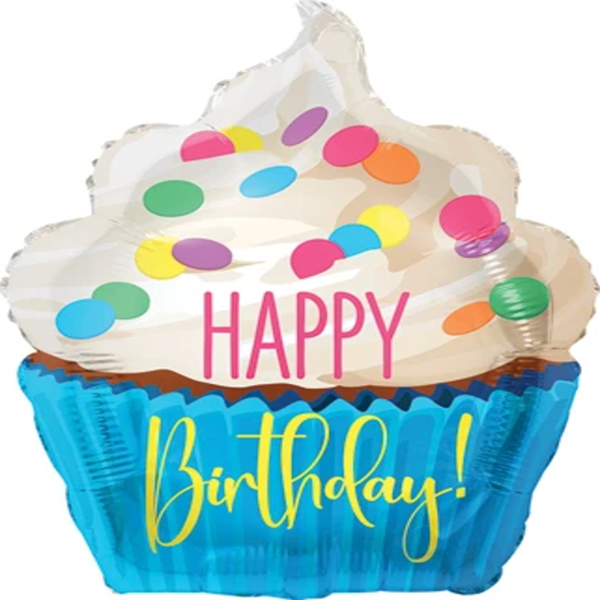 Anagram Happy Birthday Medium Shape Balloon (Assorted Colors & Styles)