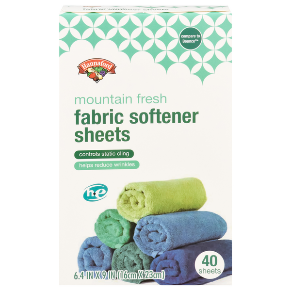 Hannaford Fabric Softener Sheets Mountain Fresh