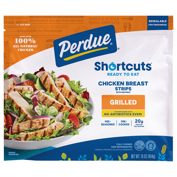 Perdue Short Cuts Grilled Chicken Breast Strips Family Size Fresh