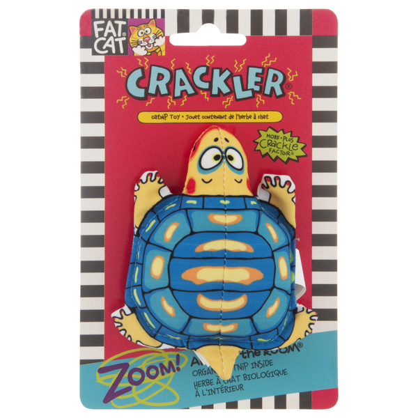 Fat Cat Crackler Catnip Toy Turtle