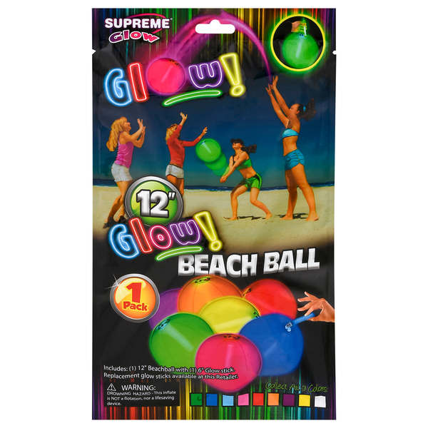 Supreme Glow Beach Ball 12 Inch Green