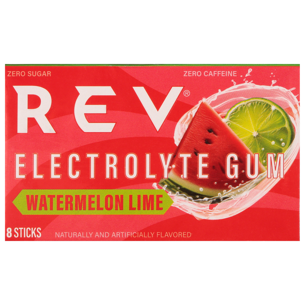 Rev Zero Sugar & Caffeine Watermelon Lime Electrolyte Gum