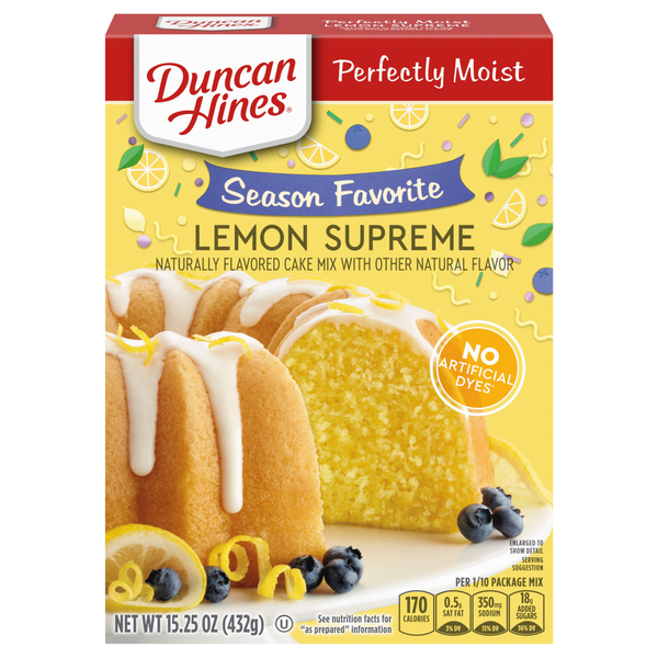 Duncan Hines Signature Perfectly Moist Lemon Supreme Cake Mix