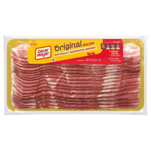Oscar Mayer Naturally Hardwood Smoked Original Bacon Sliced