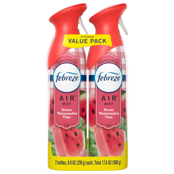 Febreze AIR Mist Sweet Watermelon Vine Air Freshener Trigger Spray - 2 ct