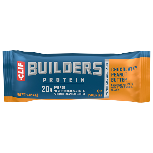CLIF Builders Gluten Free Chocolate Peanut Butter 20g Protein Bar