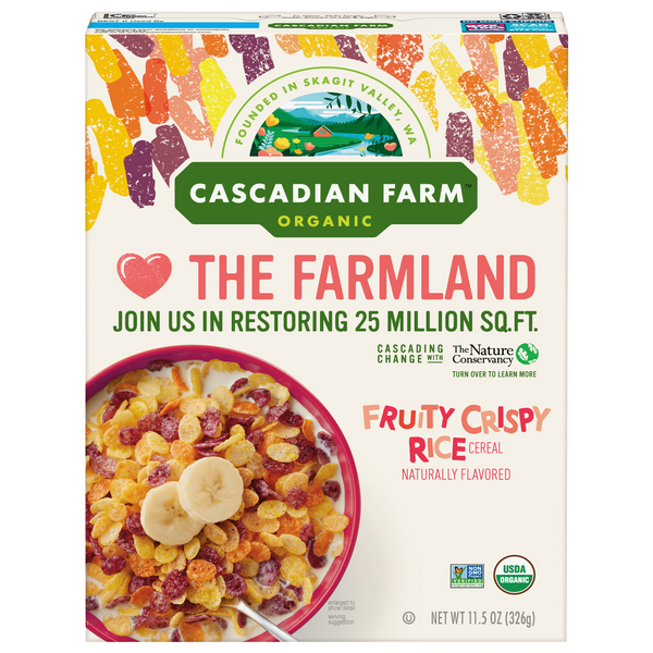 Save on Cascadian Farm Organic Fruity Crispy Rice Cereal Order Online