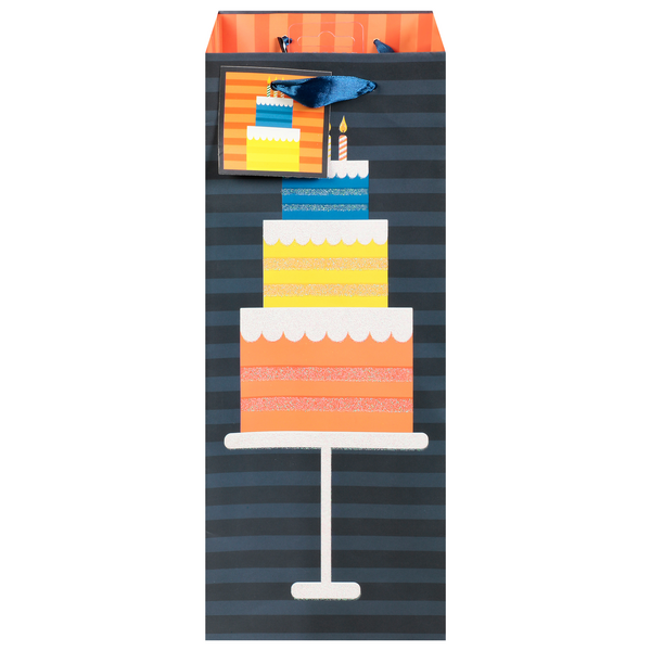 The Lindy Bowman Co. Wine Gift Bag Birthday Cake